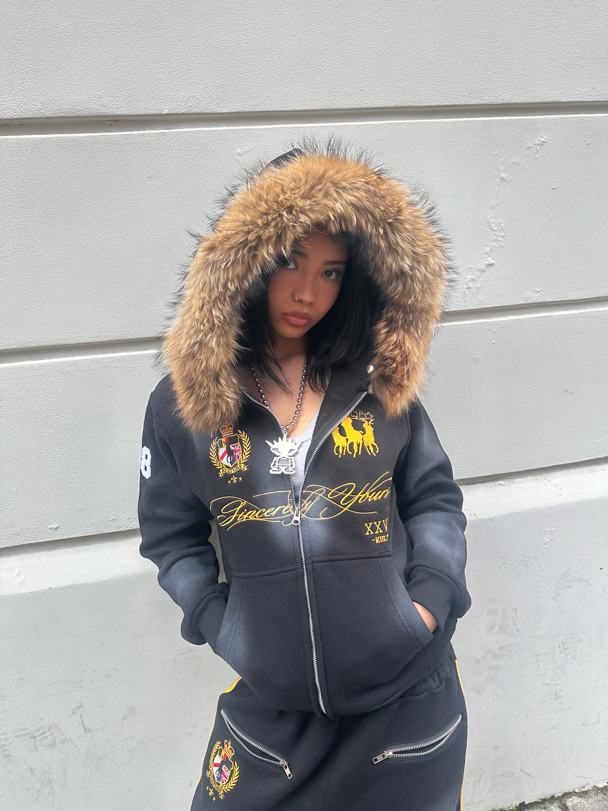 Royal Kulture Fur Hoodie